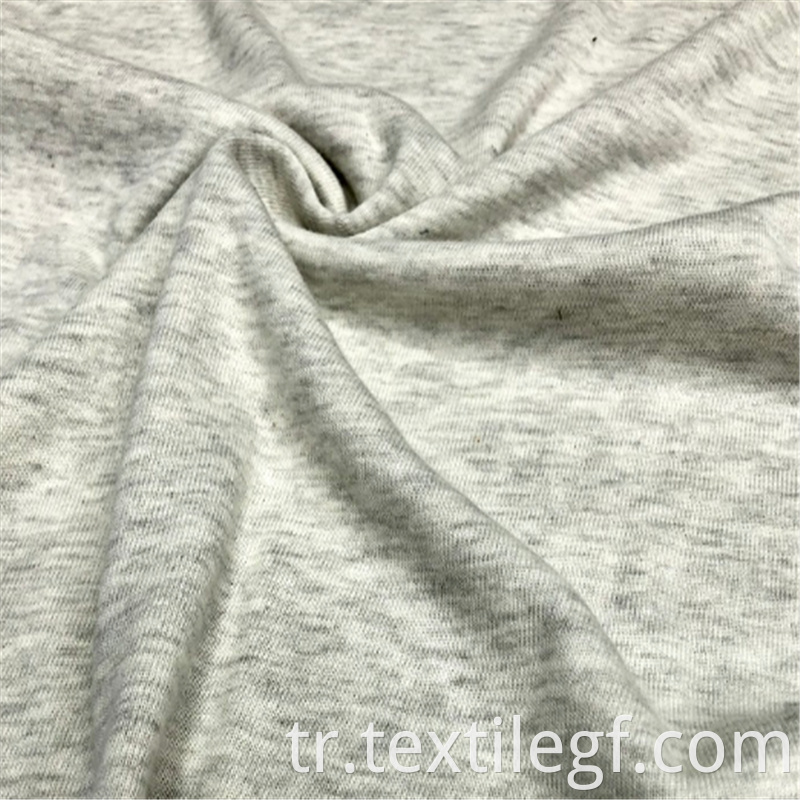 Gray Cvc 1 1 Rib Knitting Fabric 3